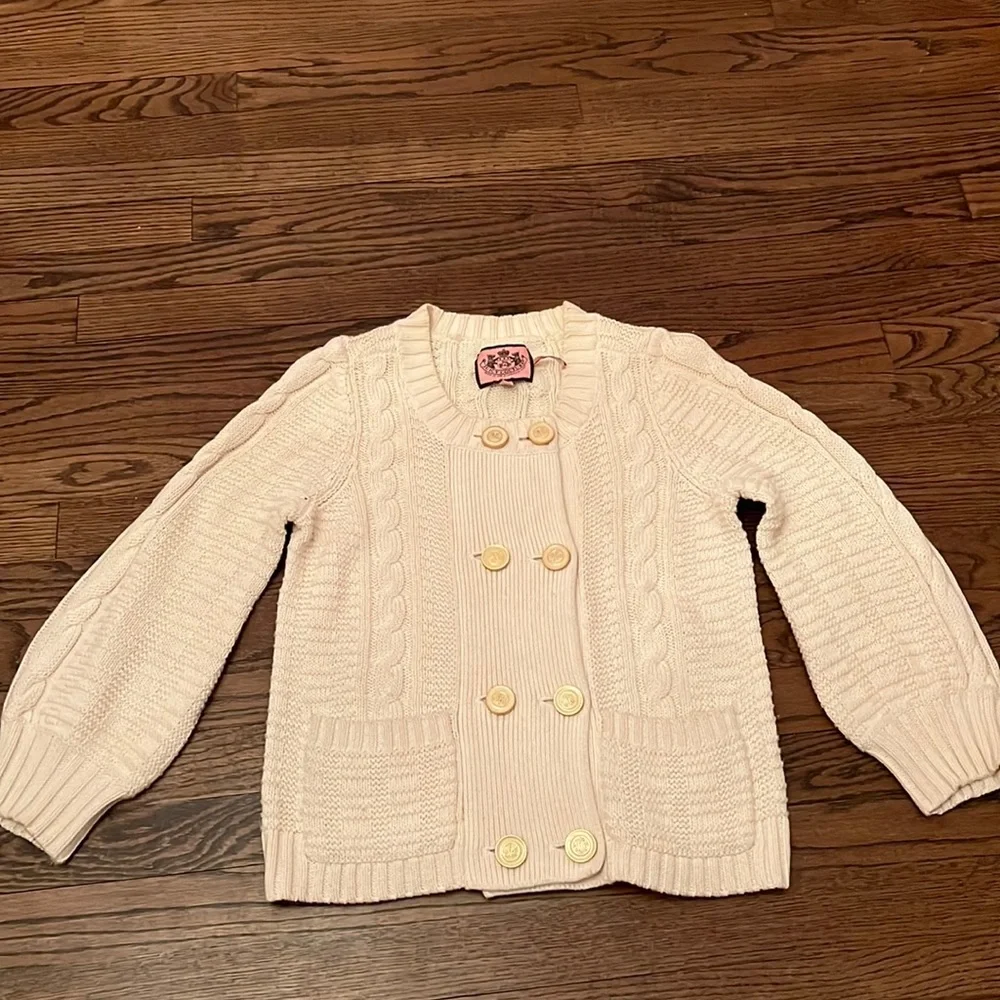Juicy couture novelty Cabel knit cardigan.